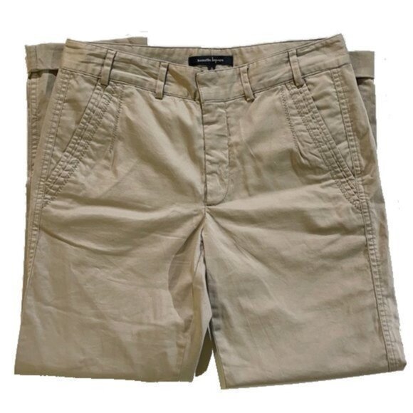nanette lepore | Tan Cuffed Khakis - Picture 1 of 6